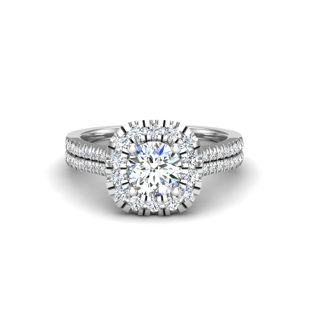 Piper Halo Engagement Ring